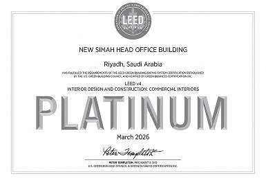 LEED Platinum Certificate